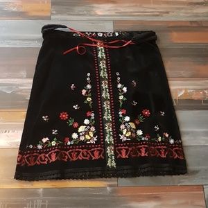 Velveteen pesant skirt